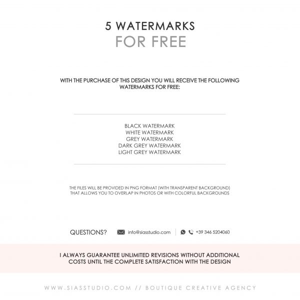 Sias Studio - 5 Free Watermarks