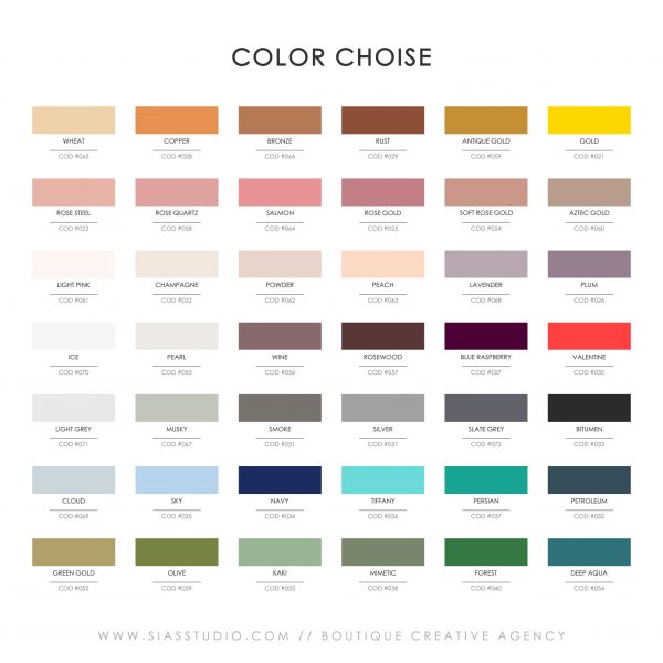 Sias Studio - Color Choise