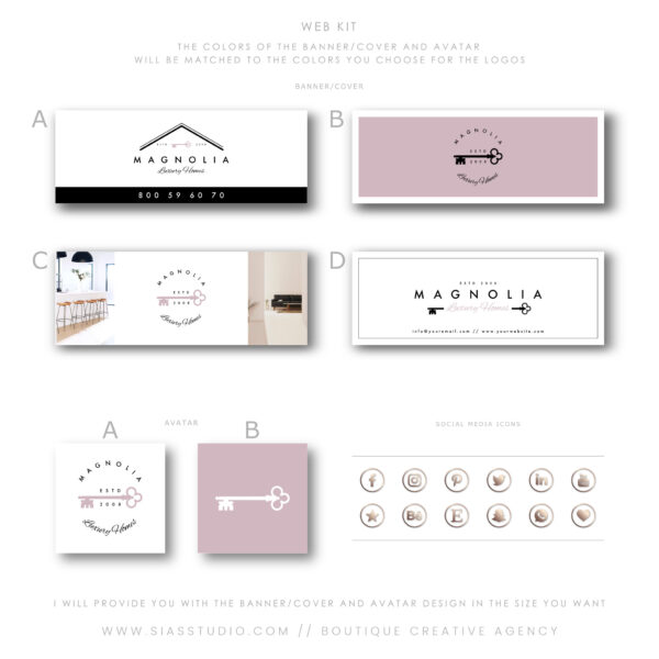 Sias Studio - Magnolia Branding package Web kit