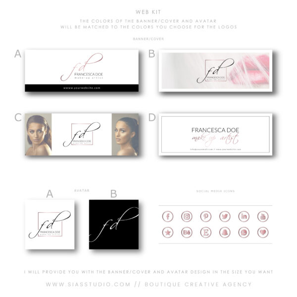 Sias Studio - Francesca Doe Branding package Web Kit