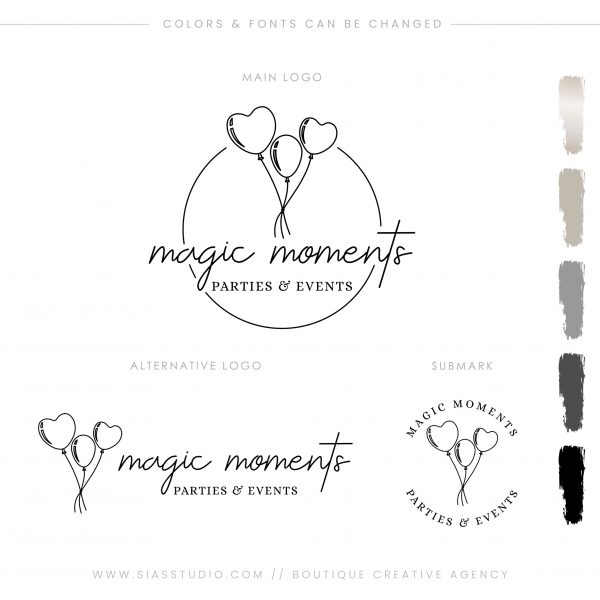 Sias Studio - Magic Moments Branding package