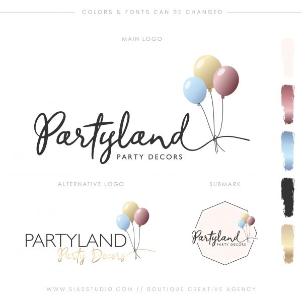 Sias Studio - Partyland Branding package