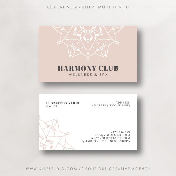 Harmony Club - Biglietto da visita