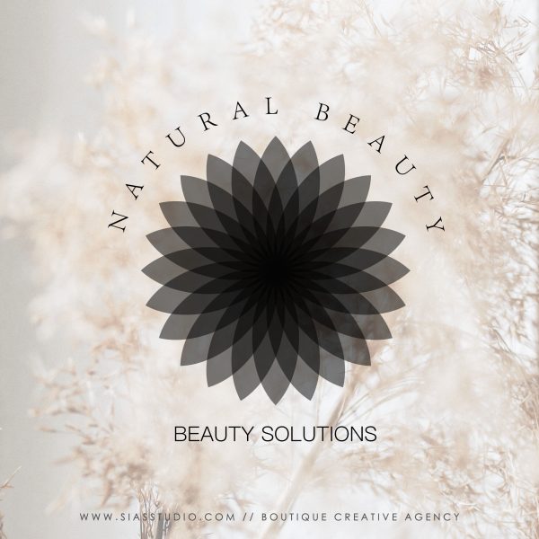 Sias Studio - Logo design Natural Beauty Filigrana nera