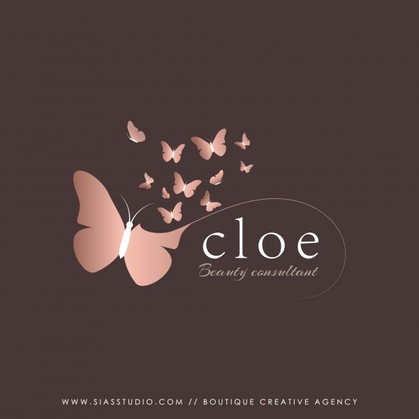 Sias Studio - Logo design Cloe con sfondo scuro