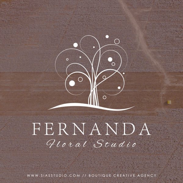 Sias Studio - Logo design Fernanda Filigrana bianca
