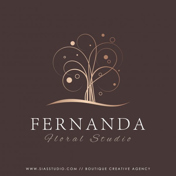 Sias Studio - Logo design Fernanda con sfondo scuro