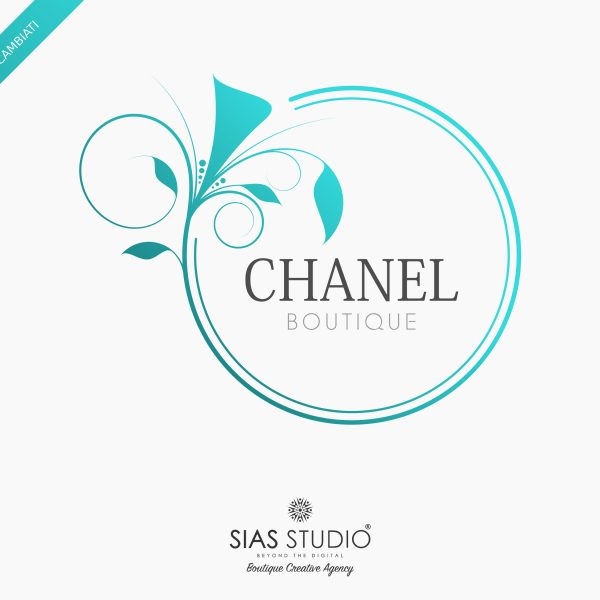 Pacchetto di branding "Chanel" Design fiorito con cornice