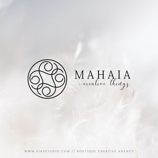 Sias Studio - Logo design Mahaia filigrana nera