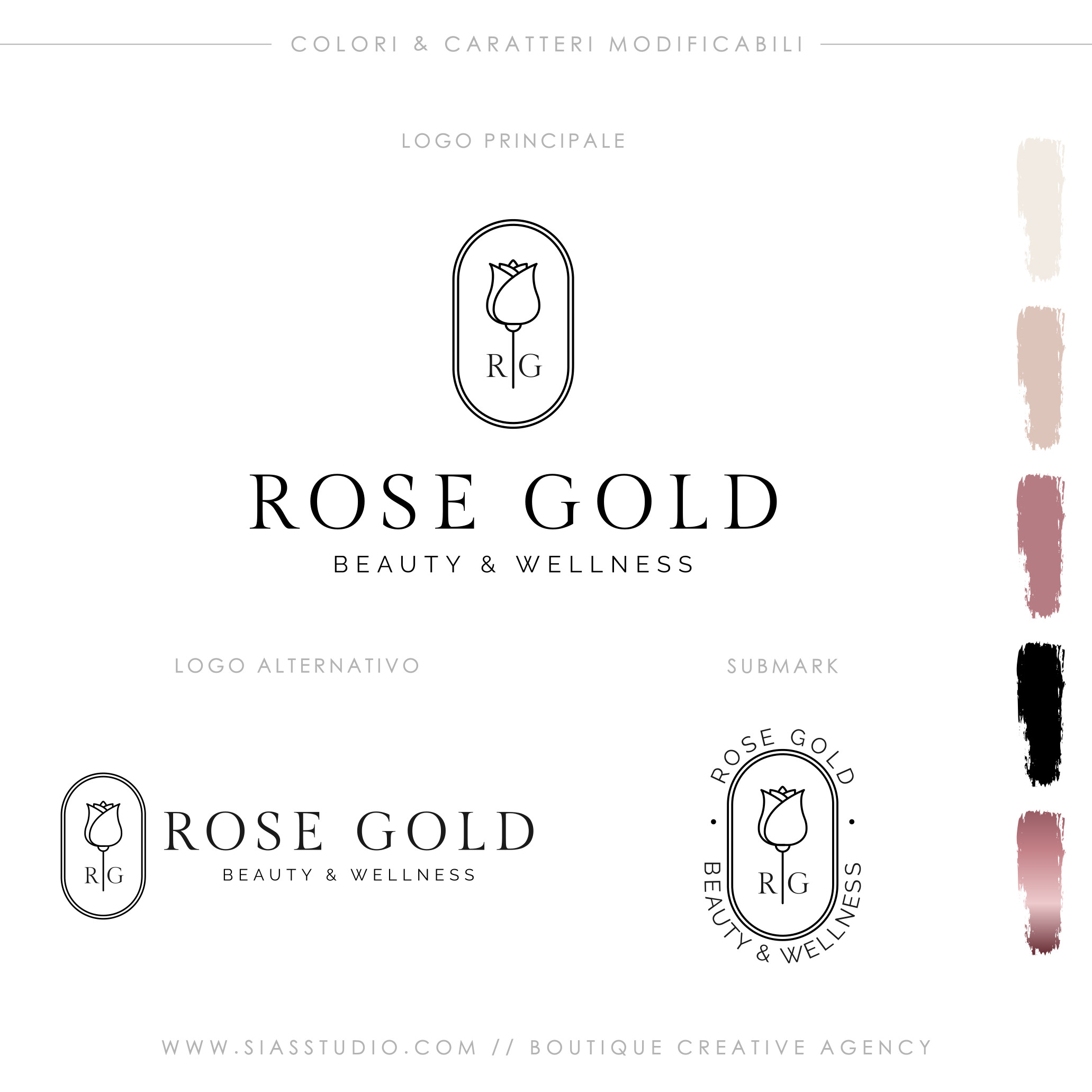 Rose Gold - Pacchetto di branding