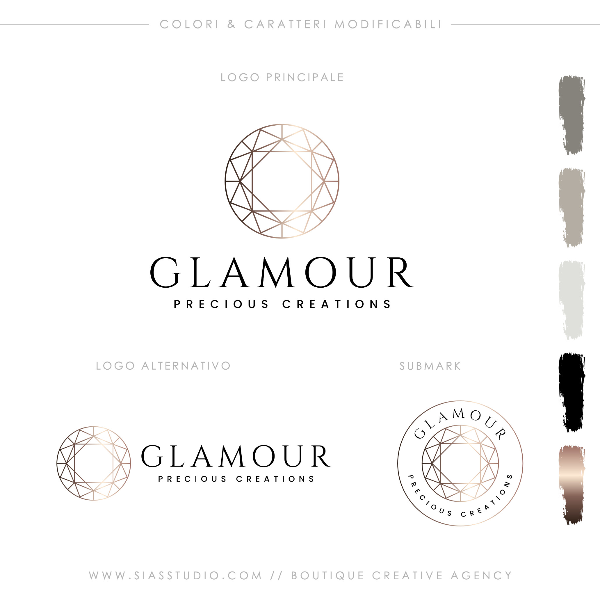 Glamour - Pacchetto di branding
