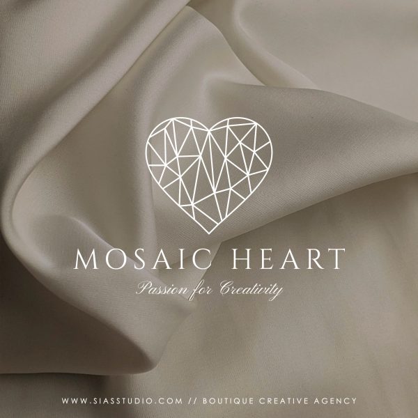 Mosaic Heart - Logo design