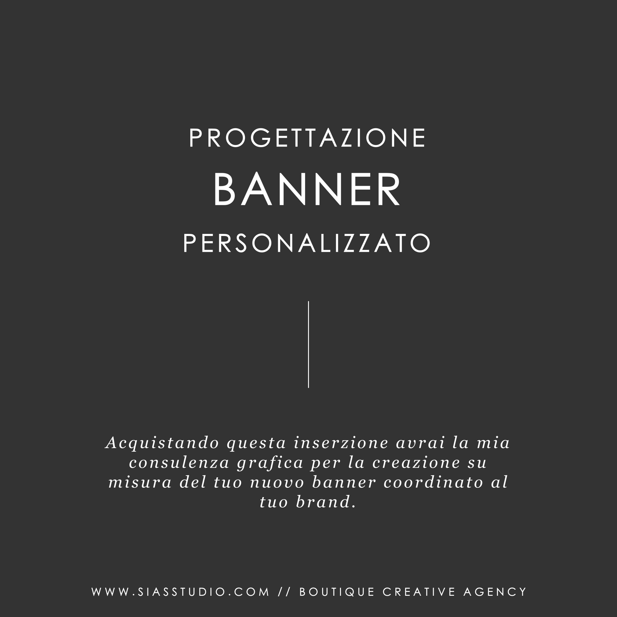 Progettazione banner personalizzato - Sias Studio