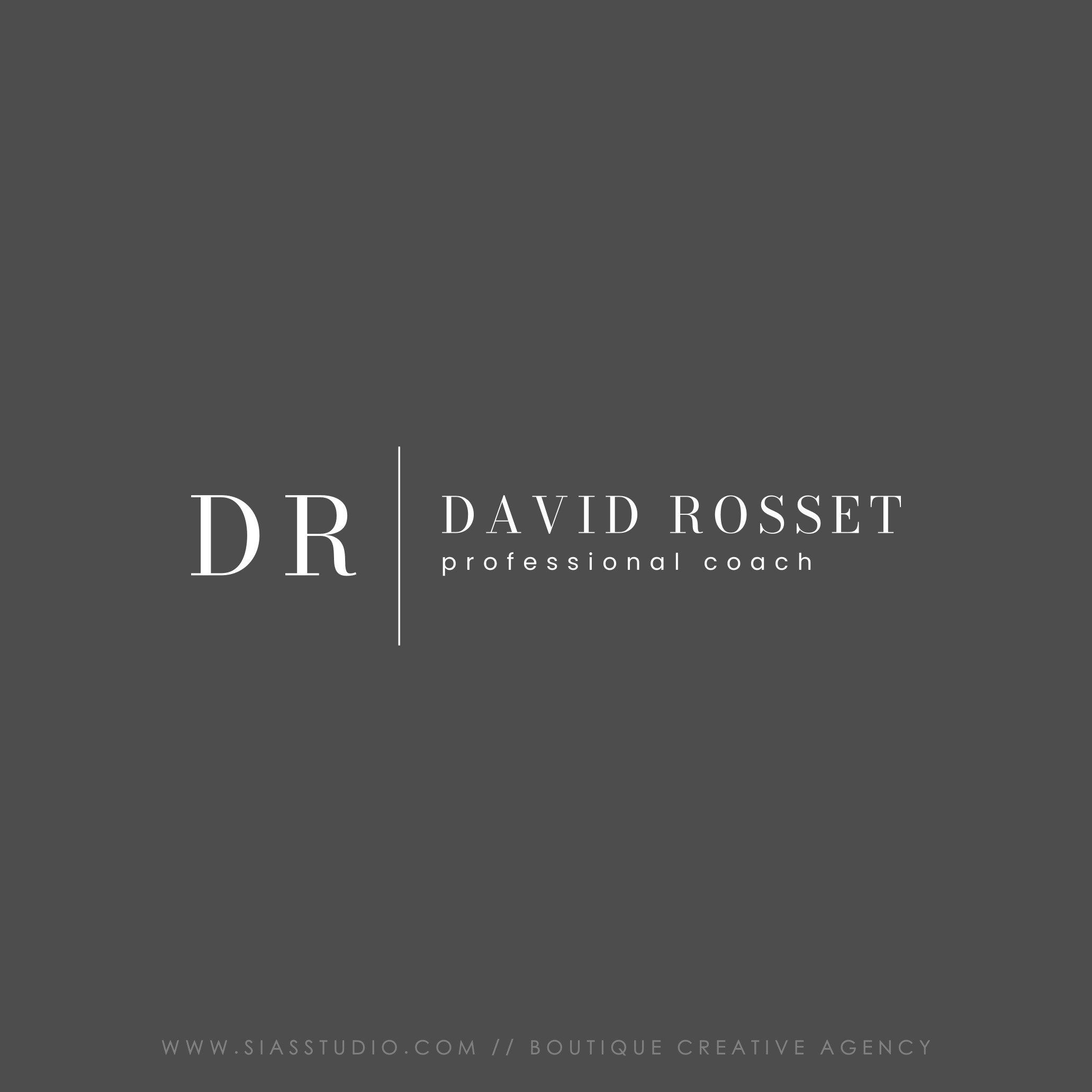 David Rosset - Logo design Sfondo scuro