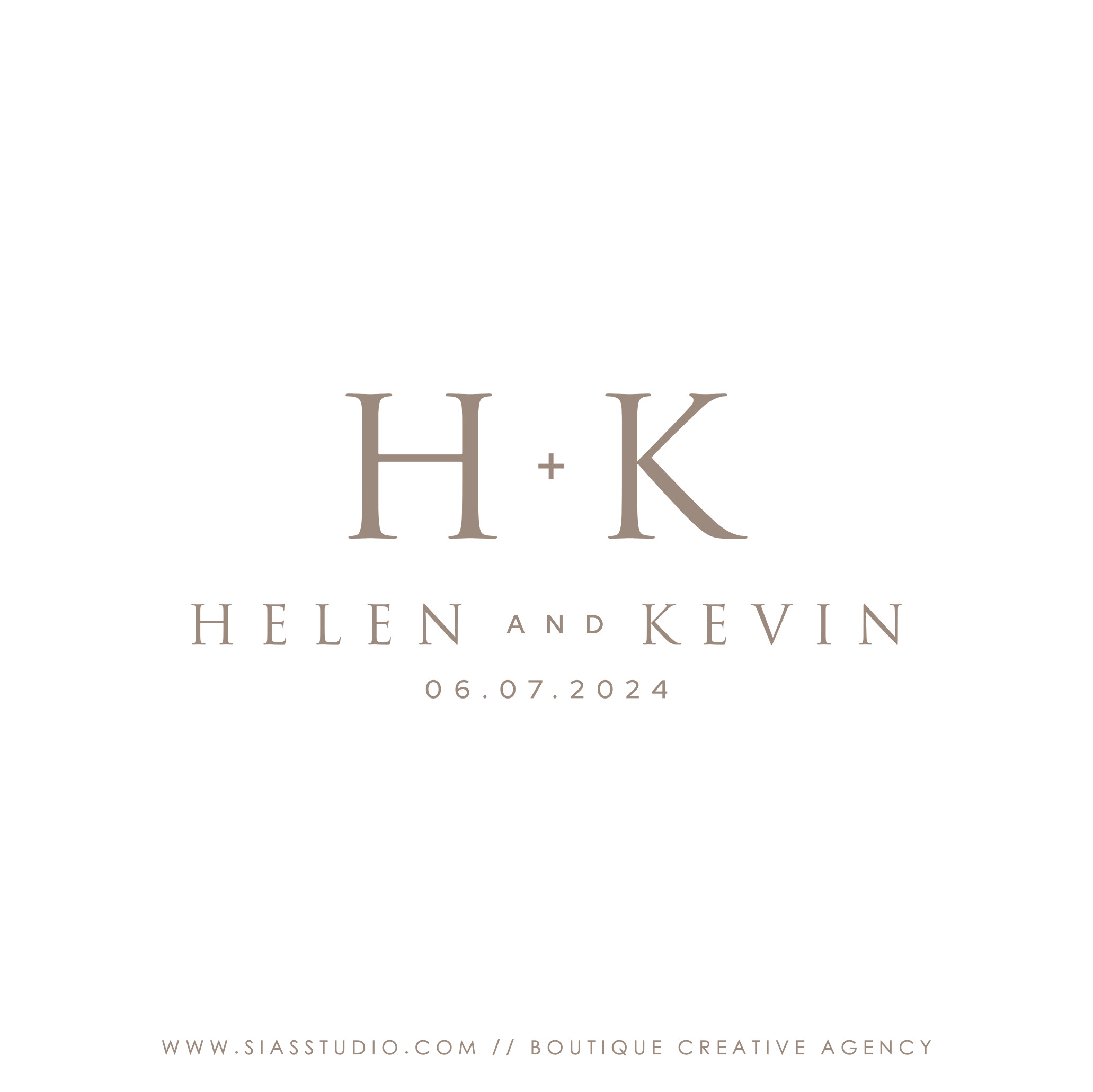 Helen & Kevin - Logo design di matrimonio