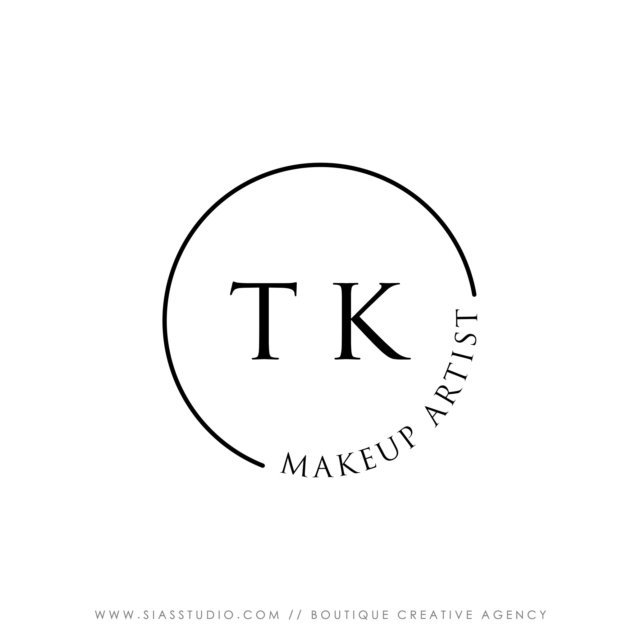 TK - Logo design Filigrana nera