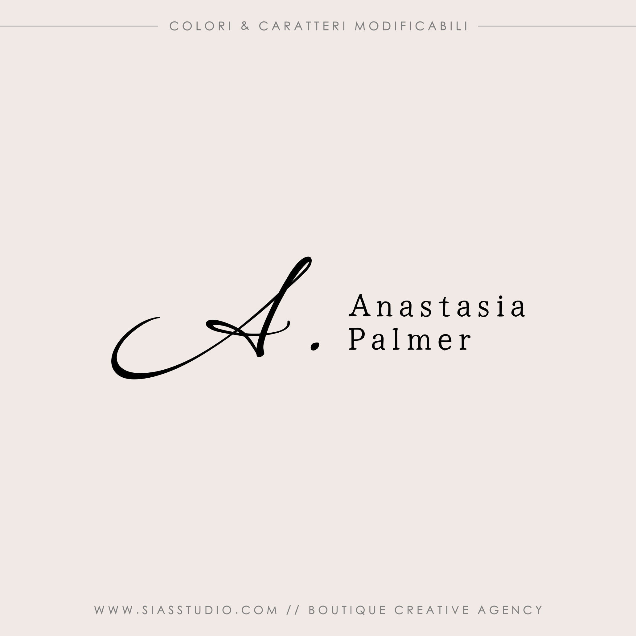 Anastasia Palmer - Logo design