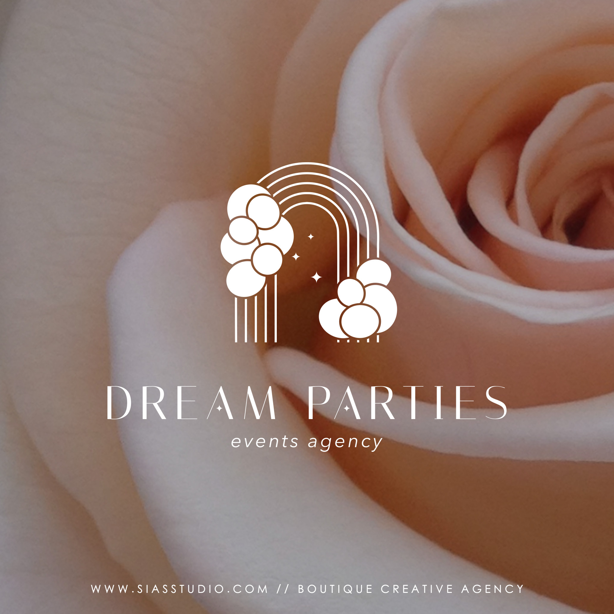 Dream Parties - Logo design Filigrana Bianca