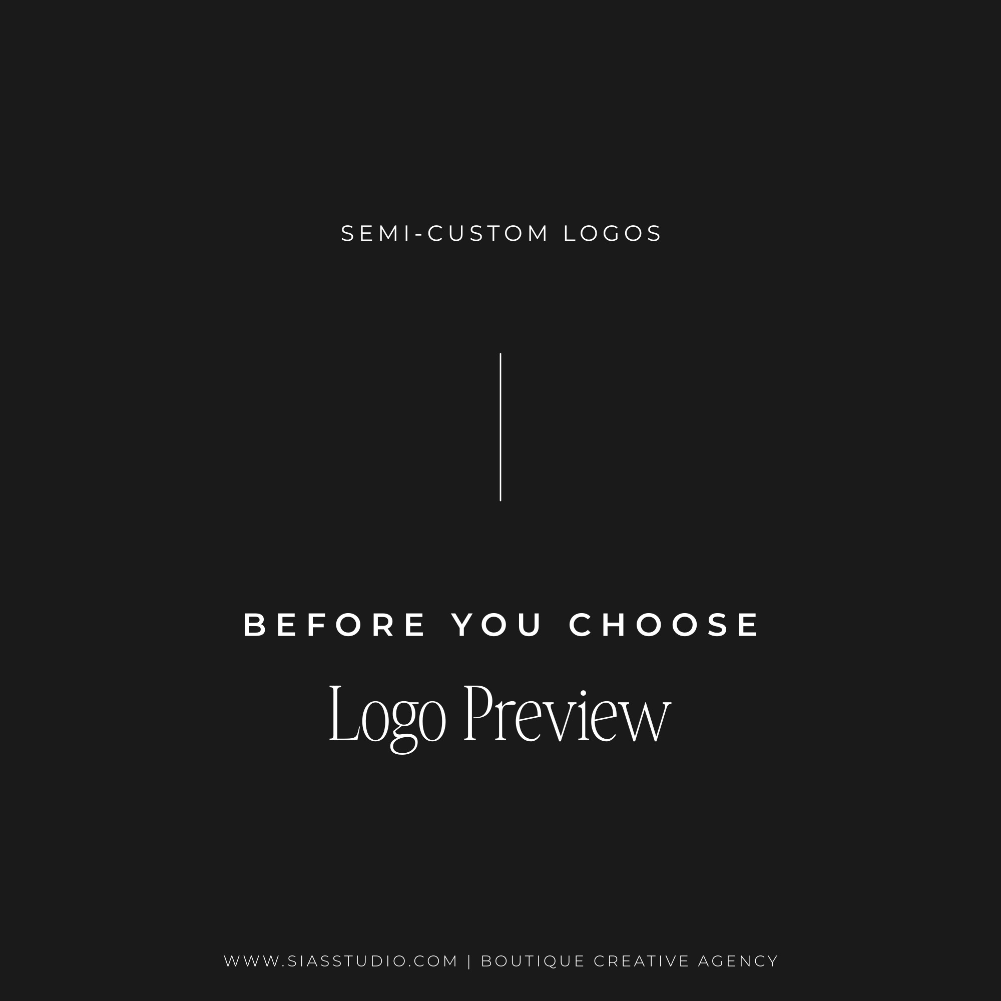 Logo preview service for semi-custom logos